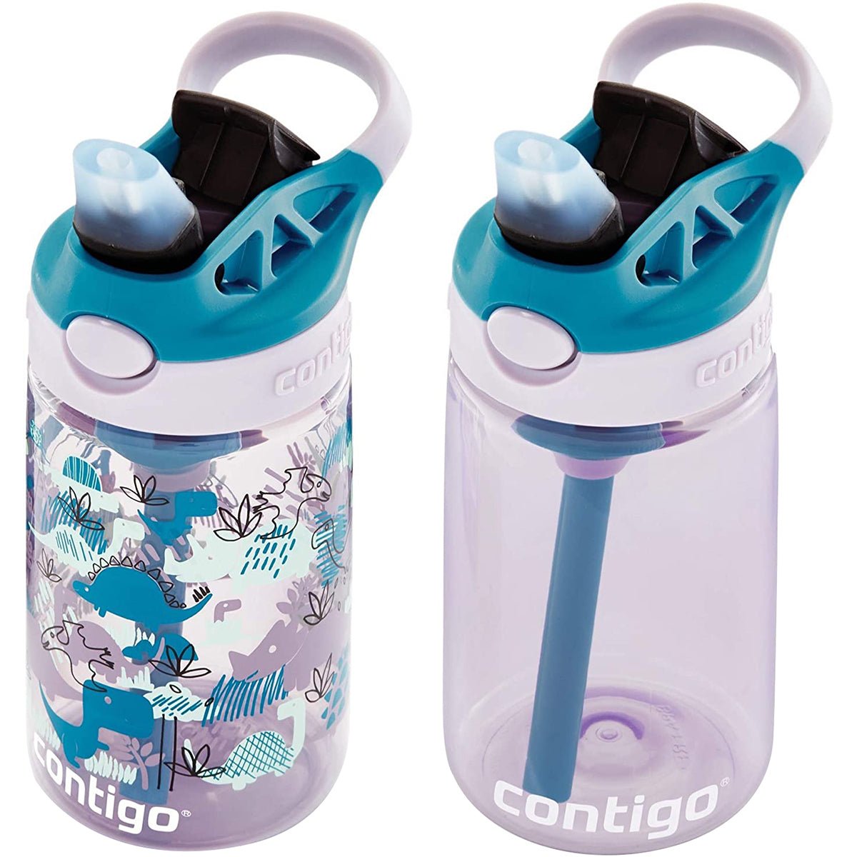 Contigo Kid's 14 oz. AutoSpout Straw Water Bottle with Easy - Clean Lid 2 - Pack - Forza Sports