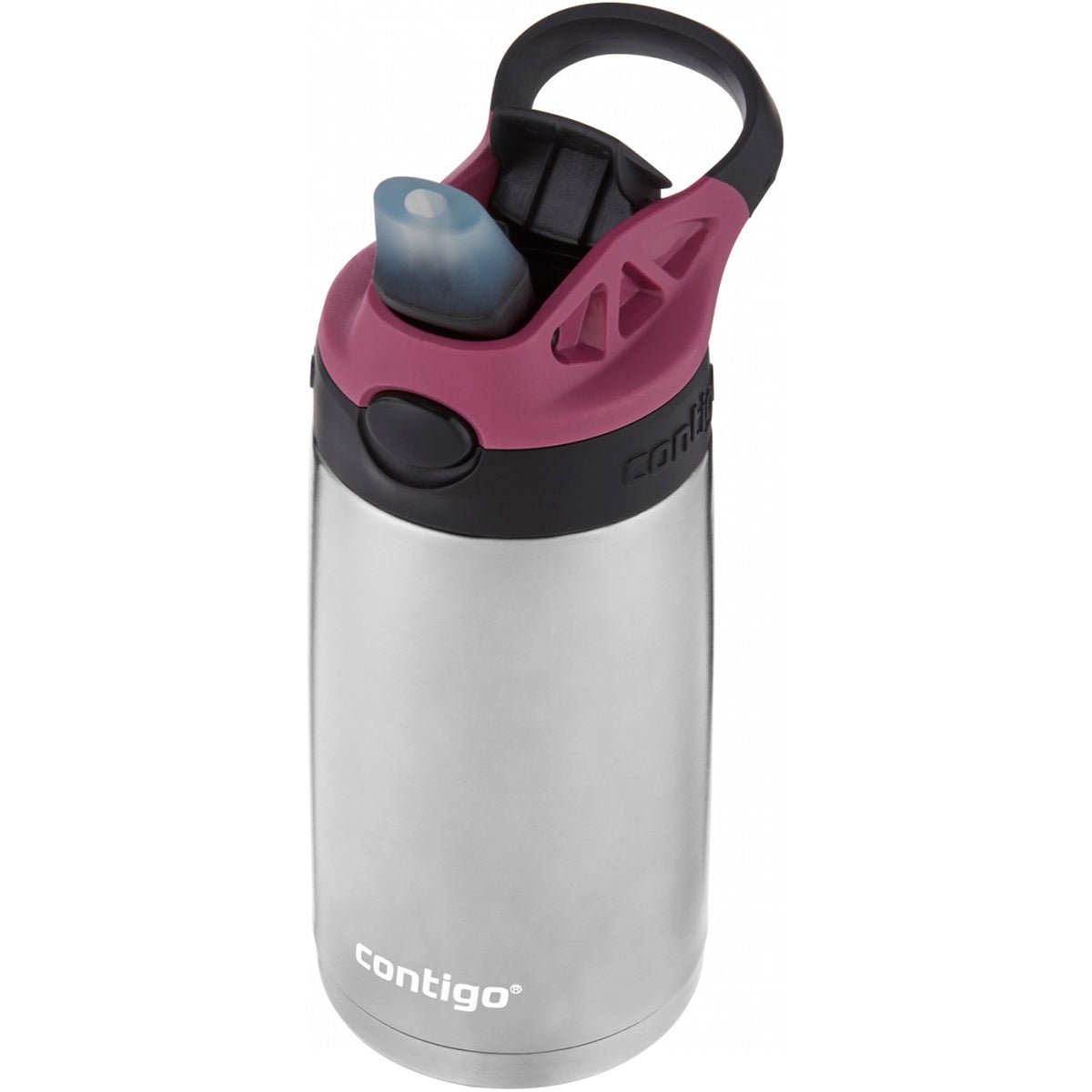 Contigo Kid's 13 oz. Insulated Stainless Steel AutoSpout Straw Water Bottle - Forza Sports