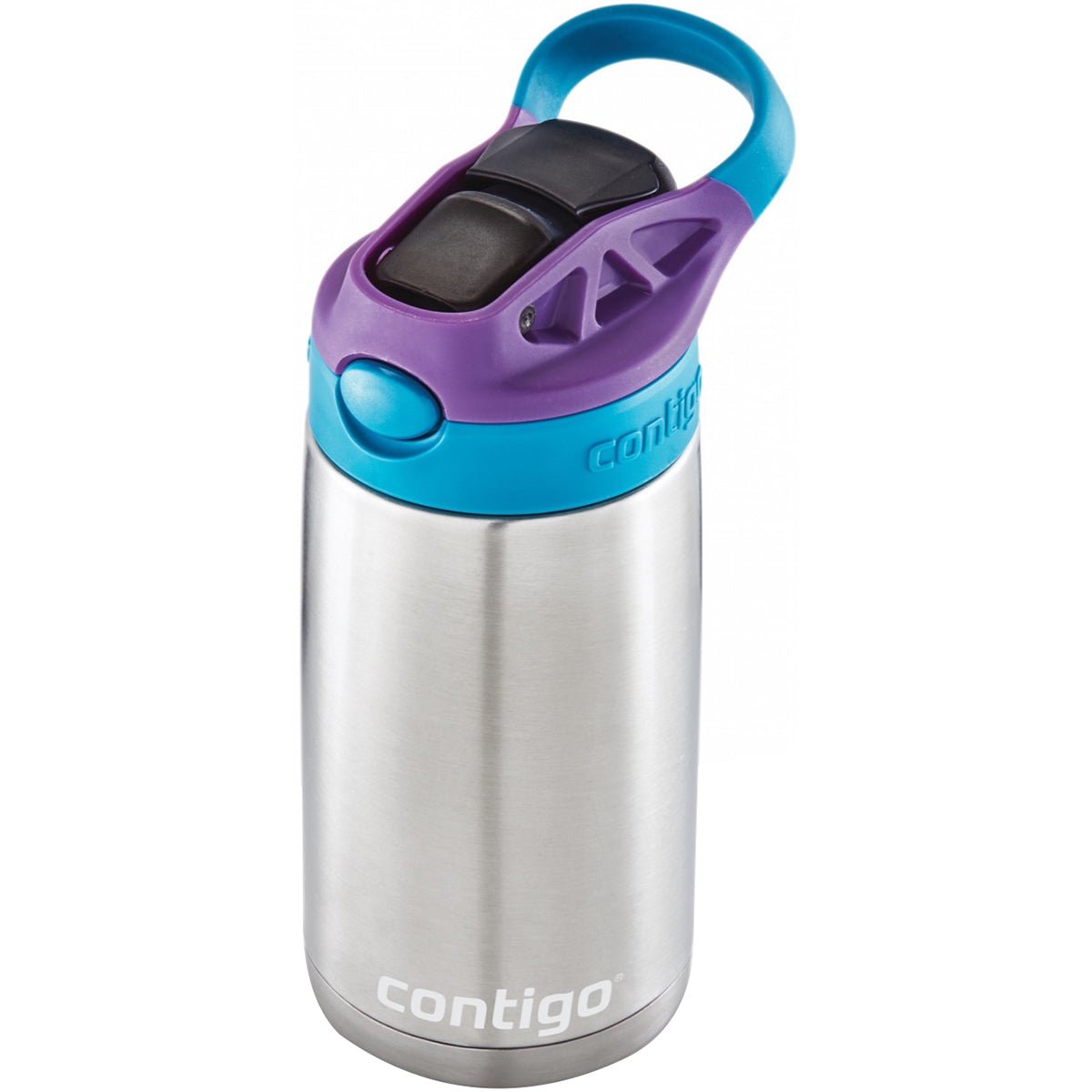 Contigo Kid's 13 oz. Insulated Stainless Steel AutoSpout Straw Water Bottle - Forza Sports
