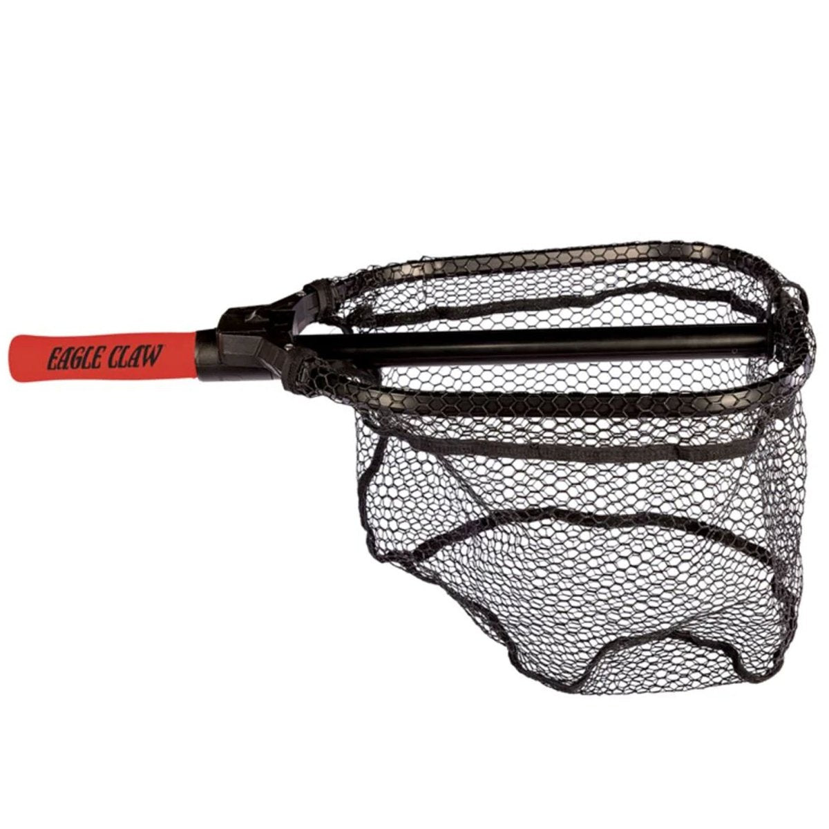 Eagle Claw Folding Nets, 12" x 13.5", Black/Red, Foam Handle - Forza Sports