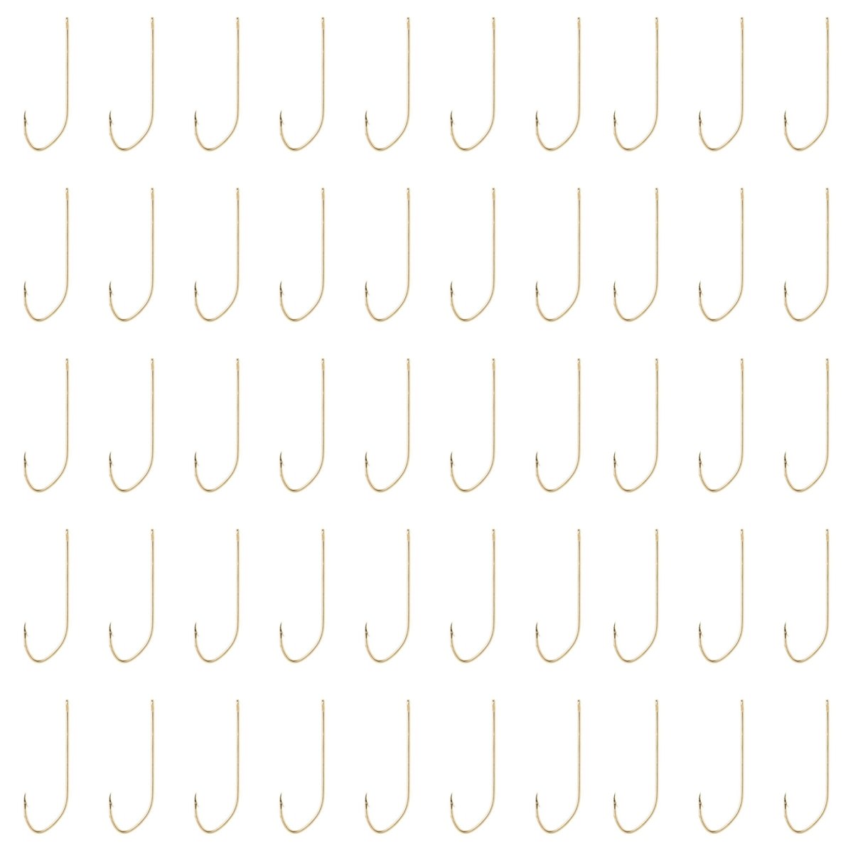 Eagle Claw Pro-V Aberdeen Hook, Size 4, Gold, 50 Pack - Forza Sports