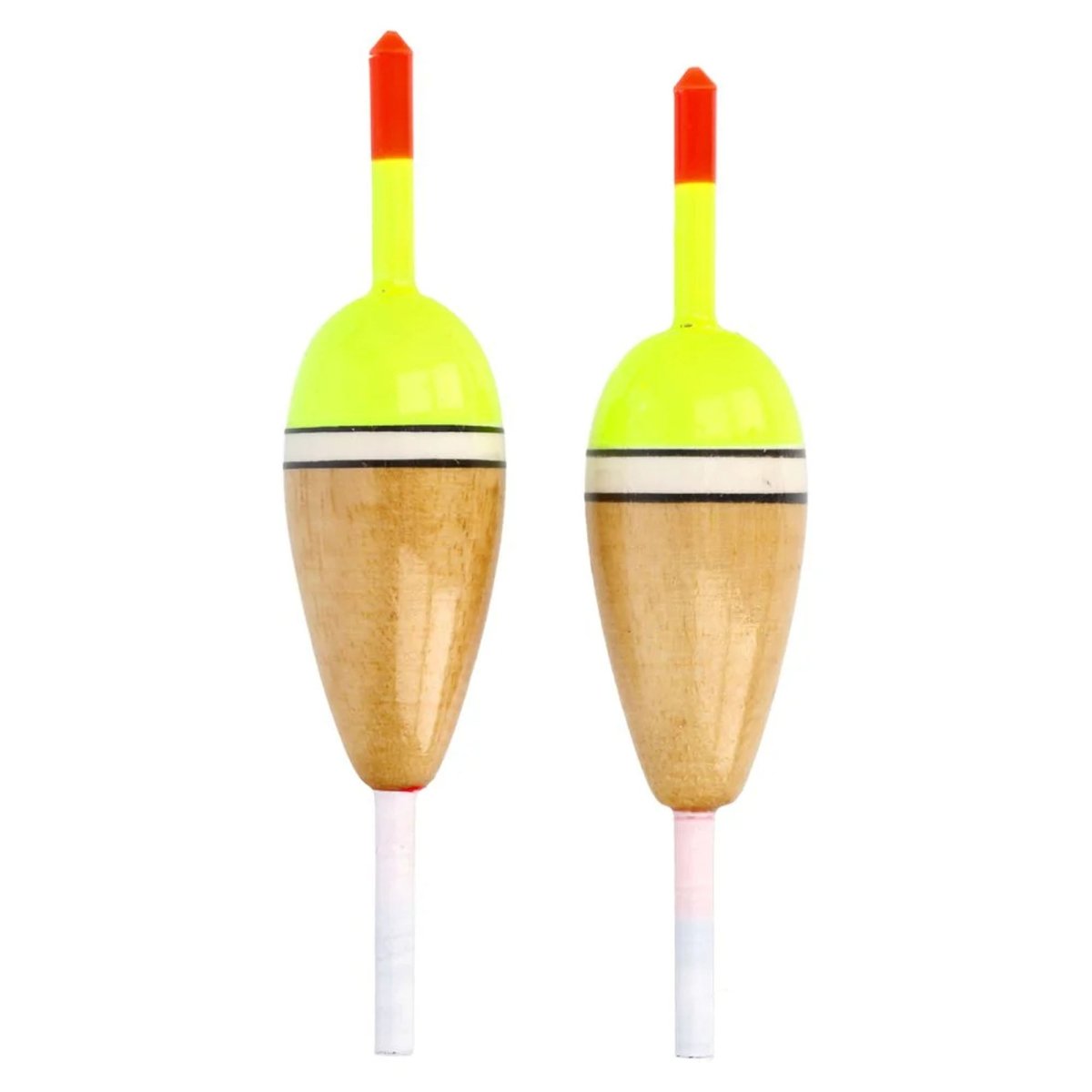 Eagle Claw Slip Floats, Oval, 1" x 5", Red/Chartreuse - Forza Sports