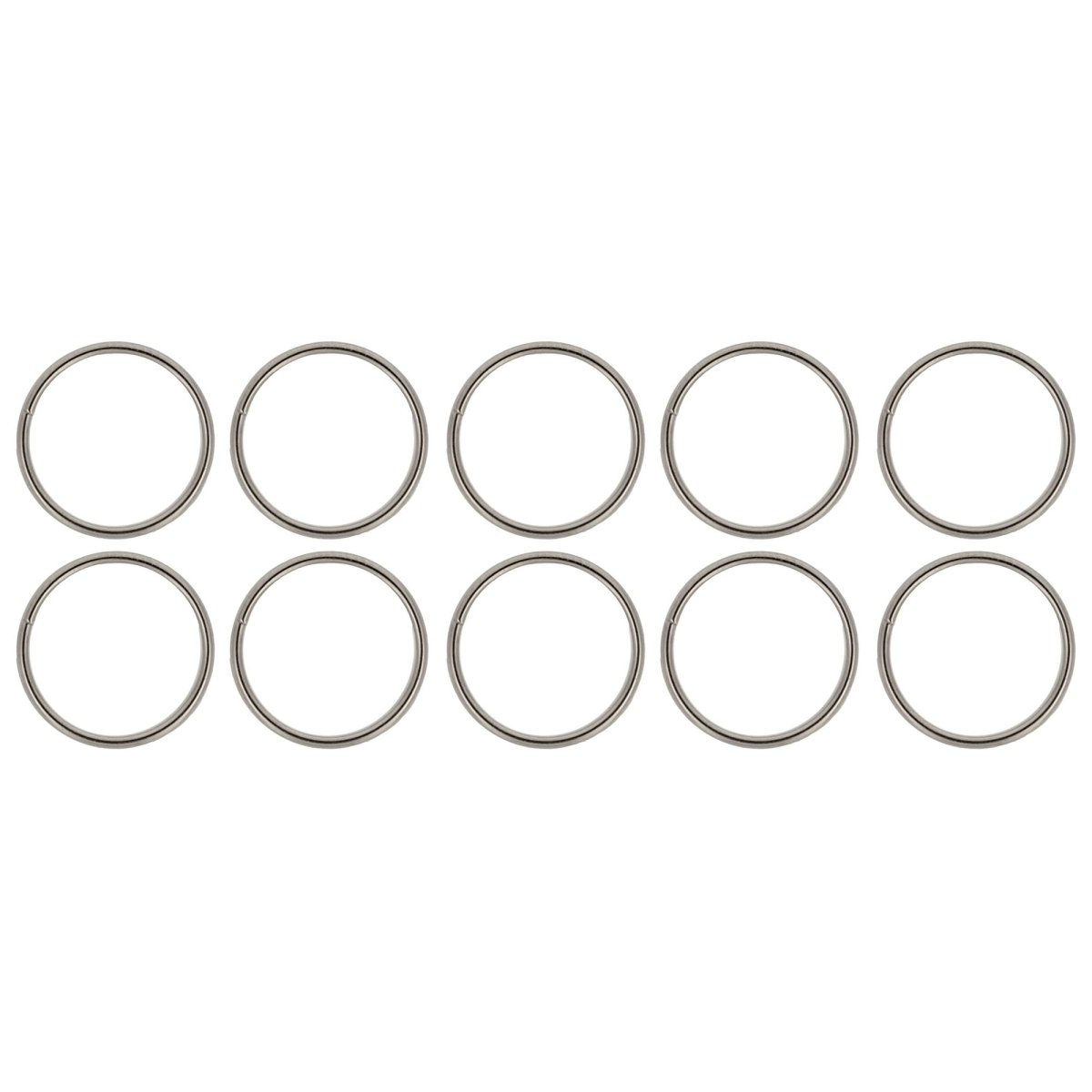 Eagle Claw Split Rings, Size 1, Nickel, 10 Pack - Forza Sports