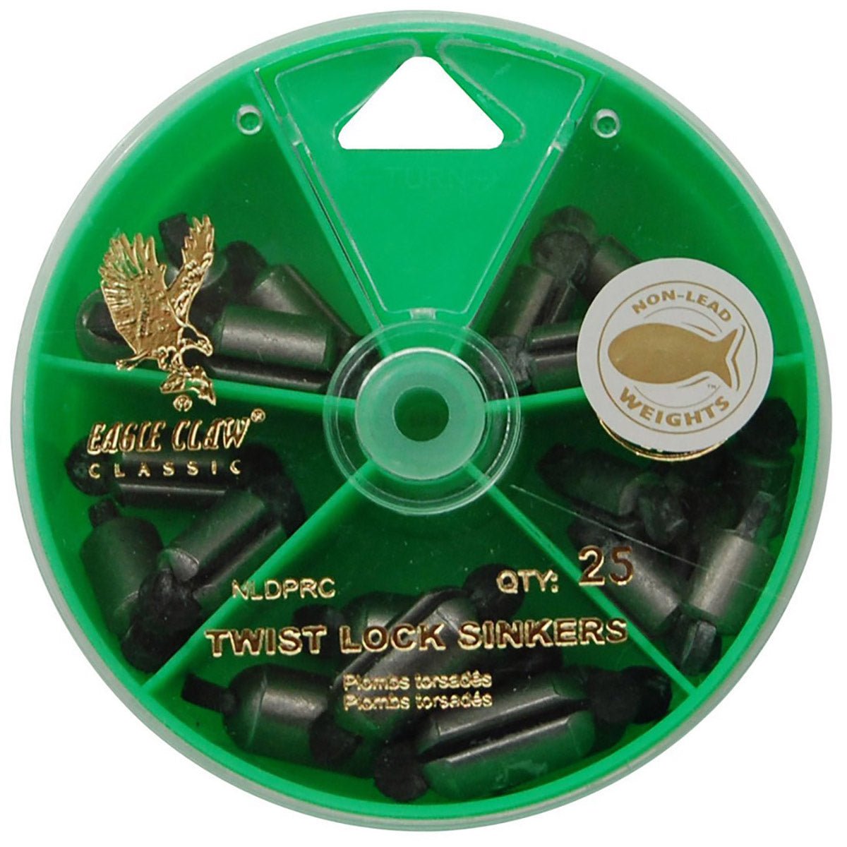 Eagle Claw Steel Twist - Lock Sinkers Dial Pack - Forza Sports