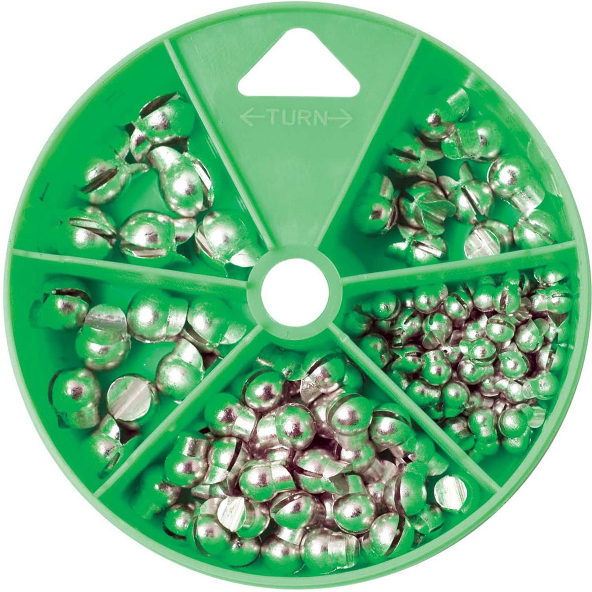 Eagle Claw Tin Removable Split - Shot Sinkers Dial Pack - Forza Sports
