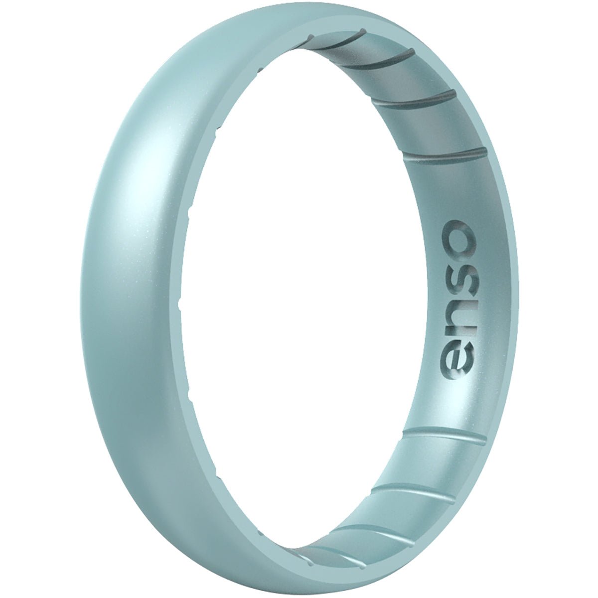 Enso Rings Thin Birthstone Series Silicone Ring - Aquamarine - Forza Sports