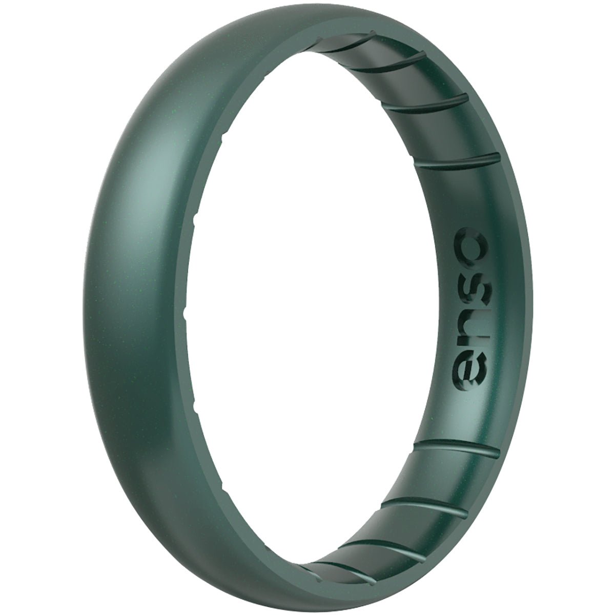 Enso Rings Thin Birthstone Series Silicone Ring - Emerald - Forza Sports