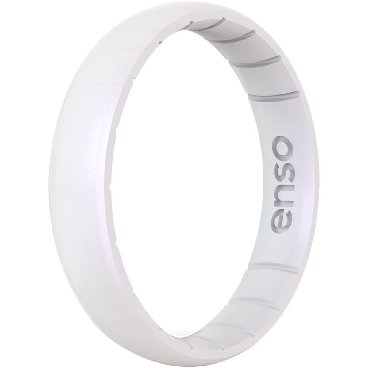 Enso Rings Thin Birthstone Series Silicone Ring - Moonstone - Forza Sports