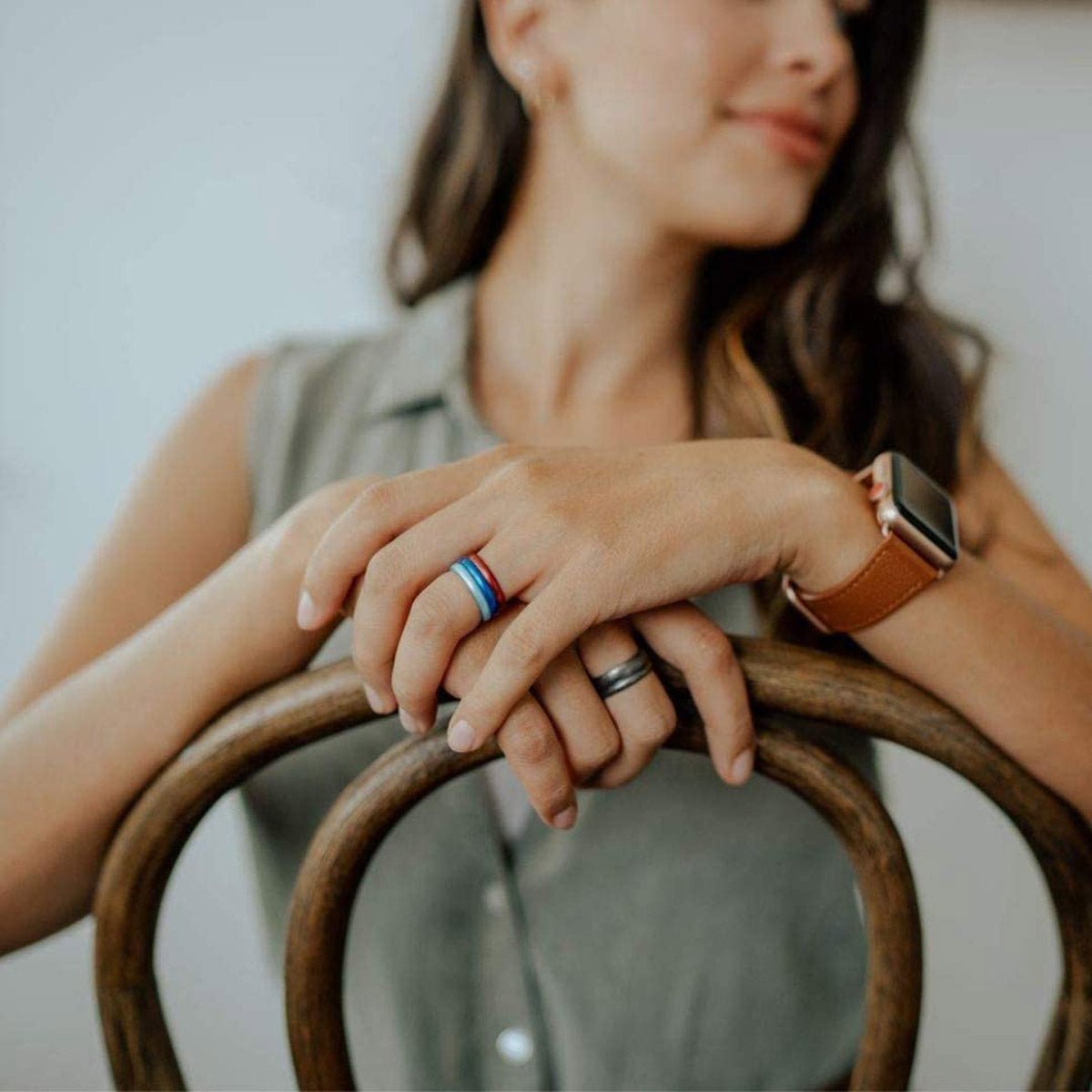 Enso Rings Thin Elements Series Silicone Ring - Peacock Quartz - Forza Sports