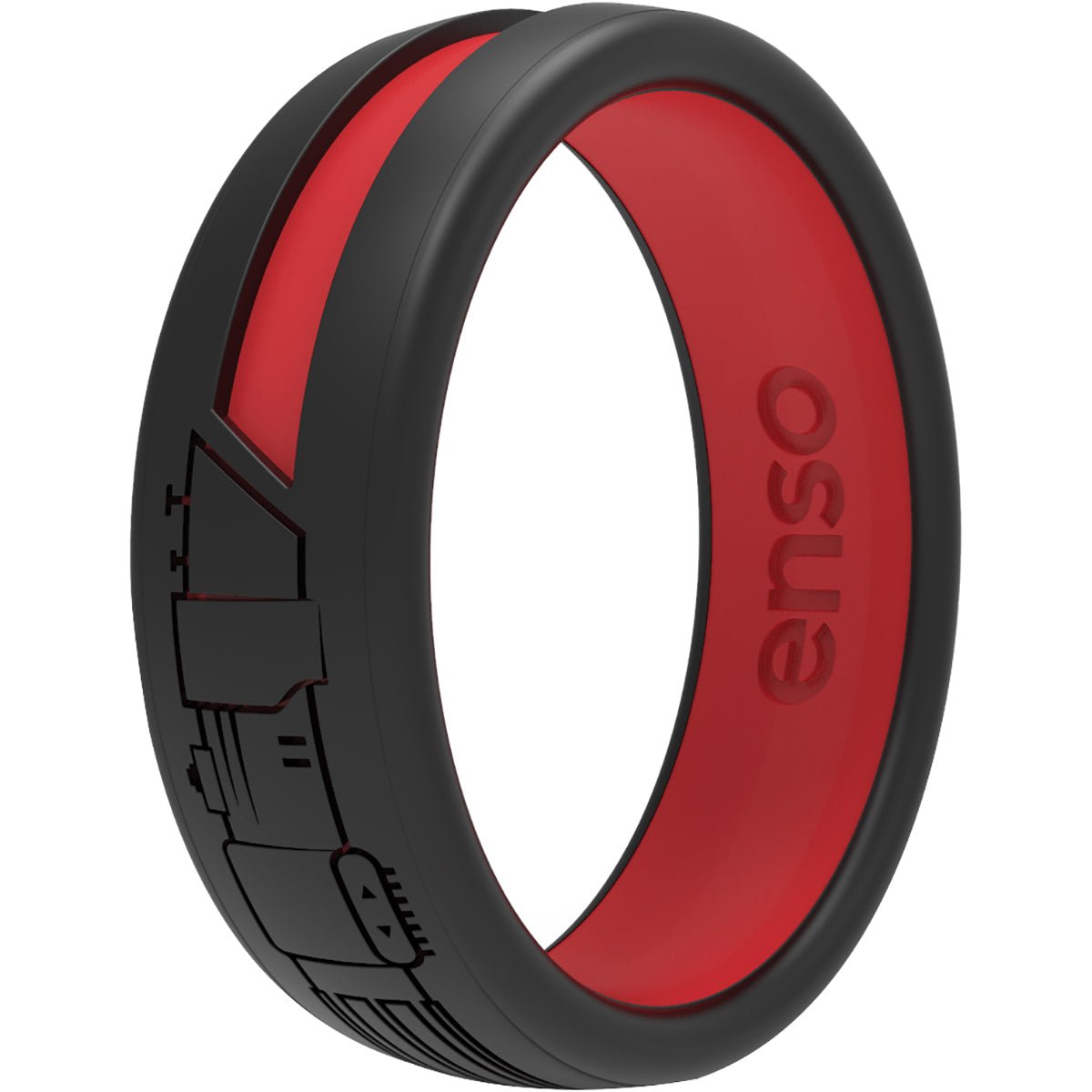 Enso Rings Star Wars Darth Vader Lightsaber Classic Silicone Ring - Black/Red - Forza Sports