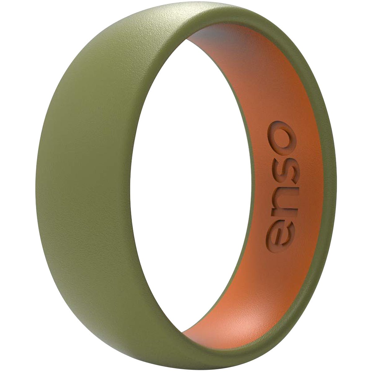 Enso Rings Dualtone Series Silicone Ring - Olive/Burnt Orange - Forza Sports