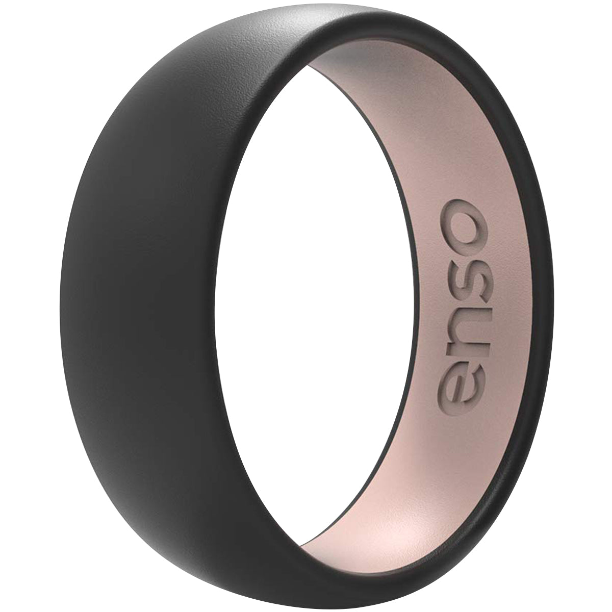 Enso Rings Dualtone Series Silicone Ring - Obsidian/Pink Sand Enso Rings