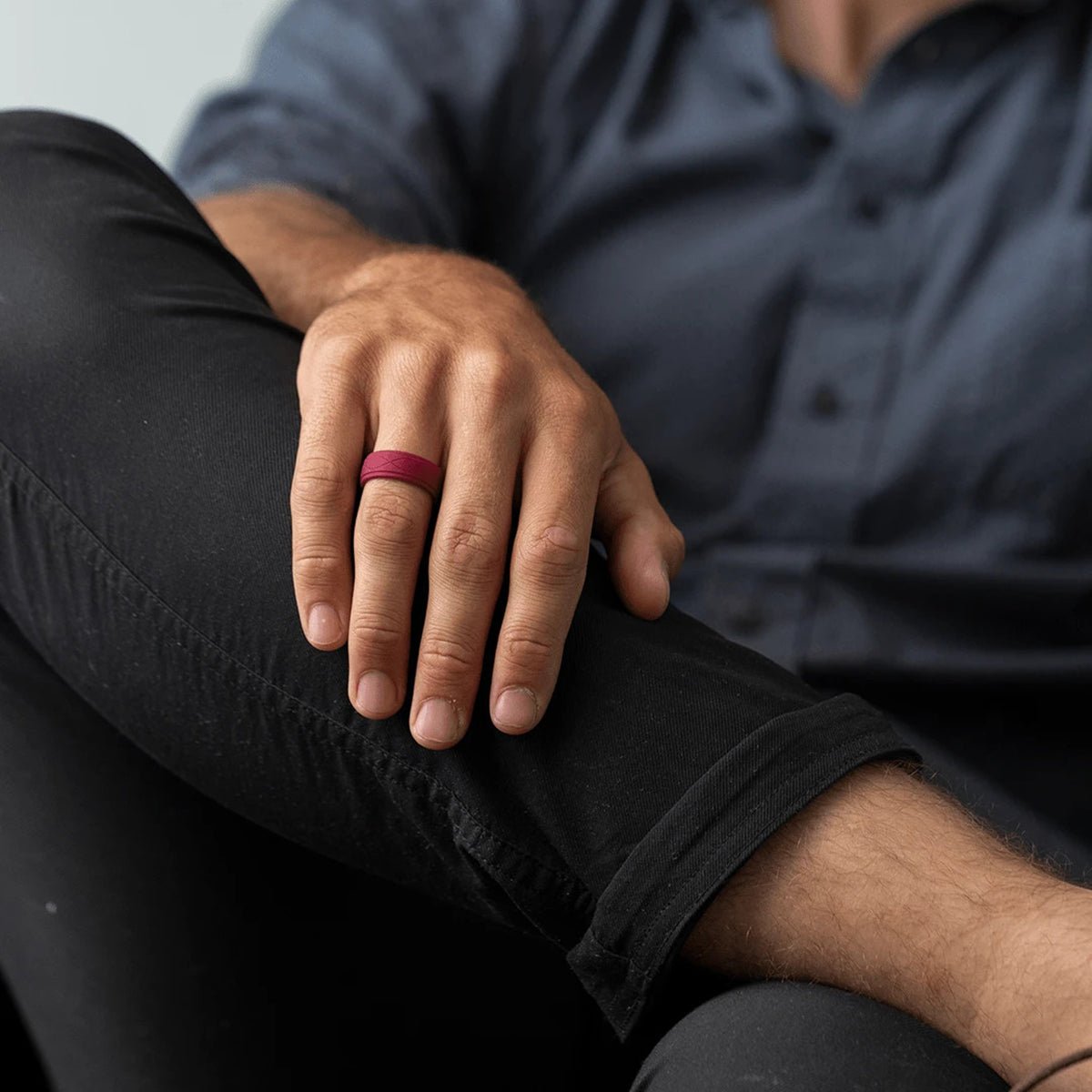 Enso Rings Men's Infinity Series Silicone Ring - Obsidian - Forza Sports