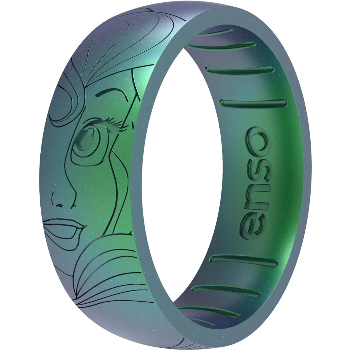 Enso Rings Disney Collection Ariel Classic Silicone Ring - Blue/Green/Purple - Forza Sports