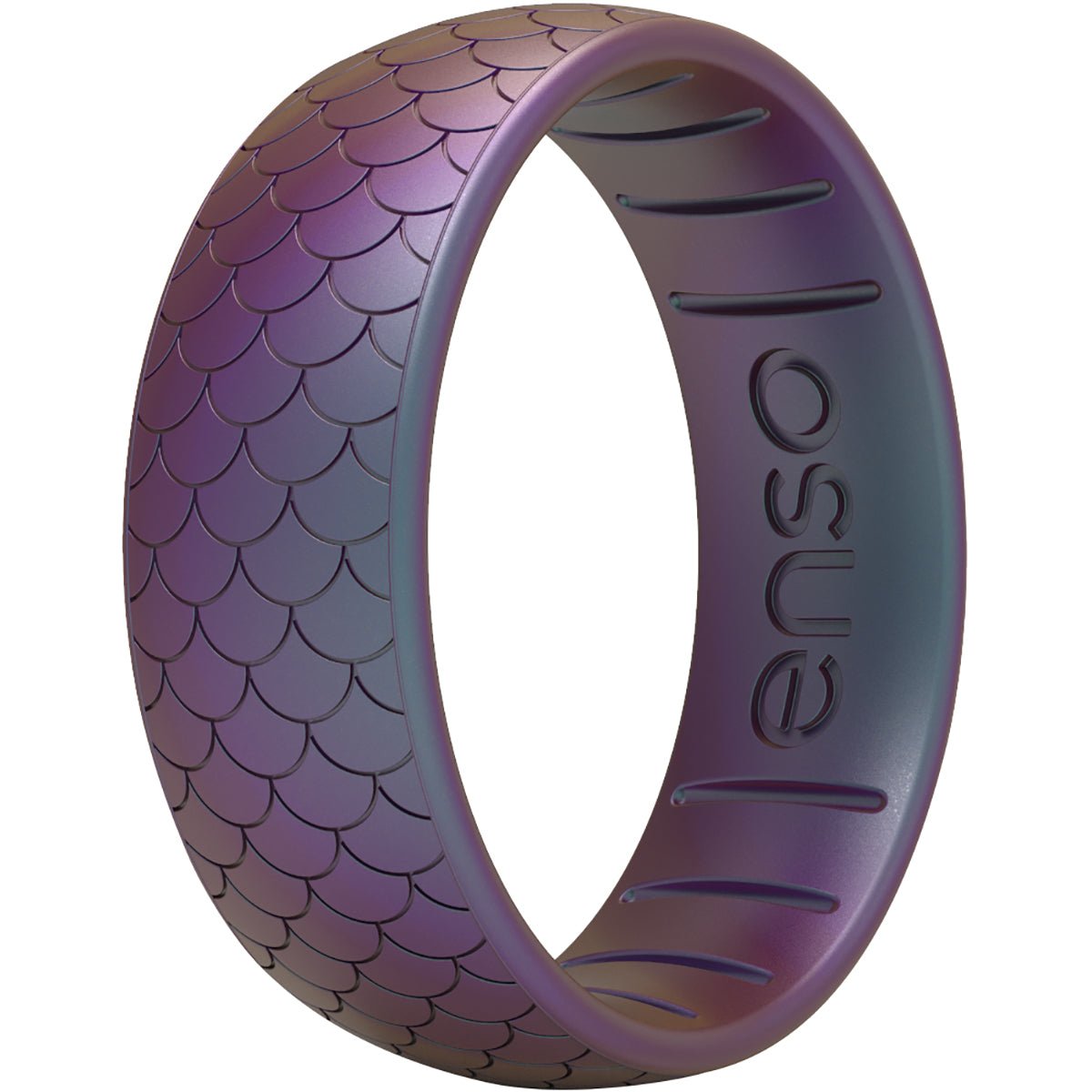 Enso Rings Classic Etched Legends Series Silicone Ring - 10 - Mermaid Scale - Forza Sports