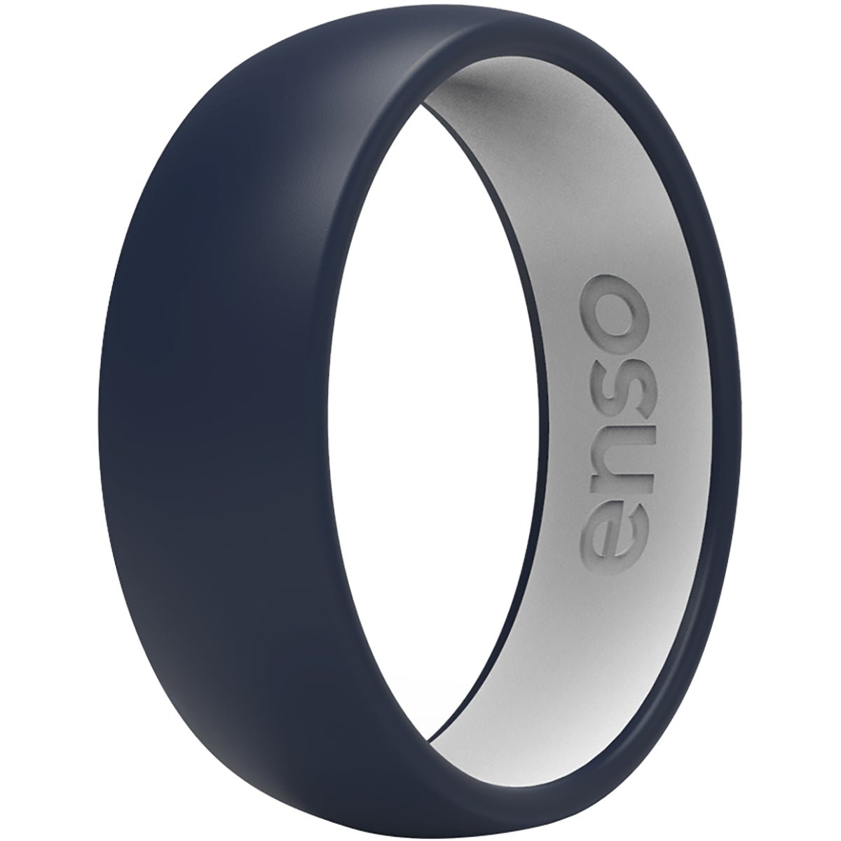 Enso Rings Dualtone Series Silicone Ring - Navy Blue/White - Forza Sports