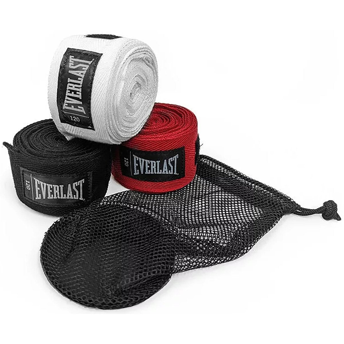 Everlast core handwraps 3 - Pack - Black/White/Red - Forza Sports