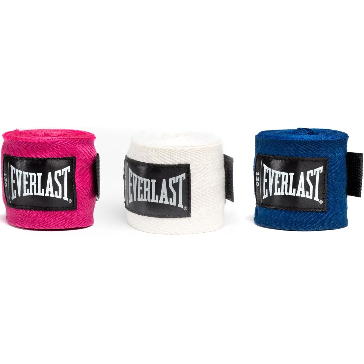 Everlast Core 120" Boxing and MMA Handwraps 3 - Pack - Blue/White/Red - Forza Sports