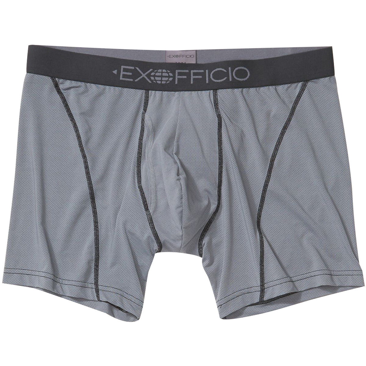 ExOfficio Give - N - Go 2.0 Sport Mesh 6" Boxer Briefs - Steel Onyx/Black - Forza Sports