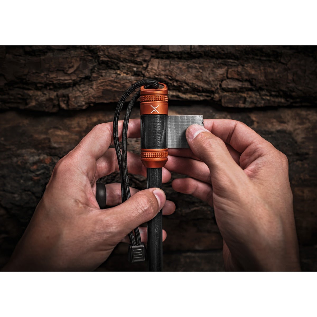 Exotac fireROD XL Fire Starter with Repair Tape - Forza Sports
