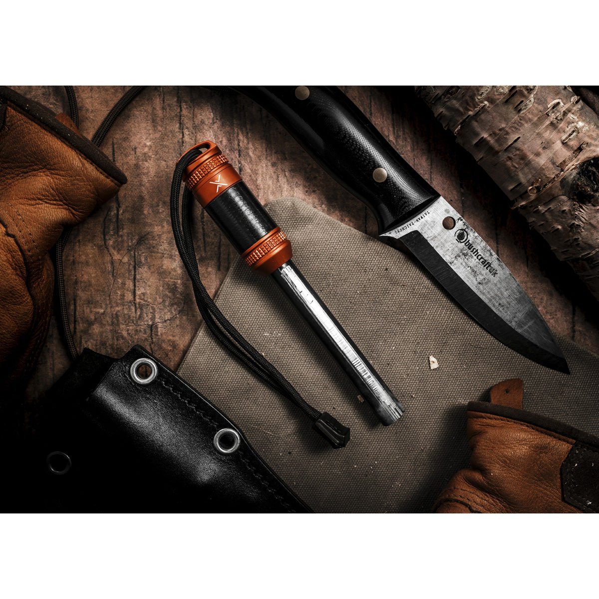 Exotac fireROD XL Fire Starter with Repair Tape - Forza Sports