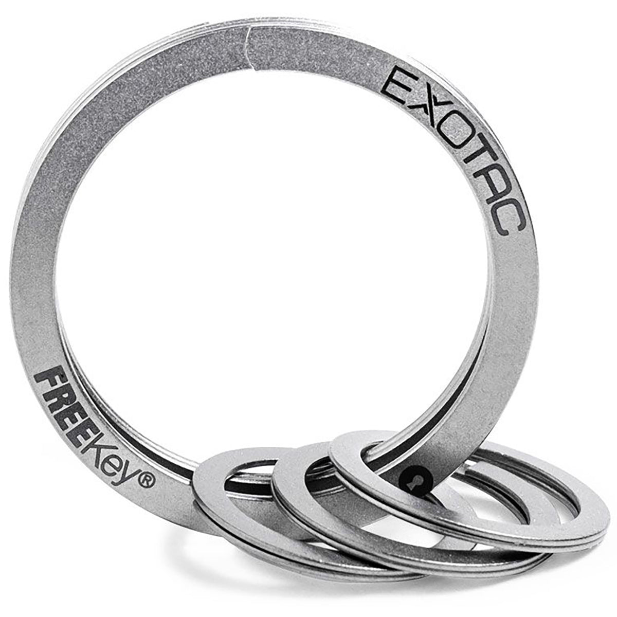 Exotac FREEKey Slim System Easy to Use Key Ring and Three Mini Key Rings - Forza Sports