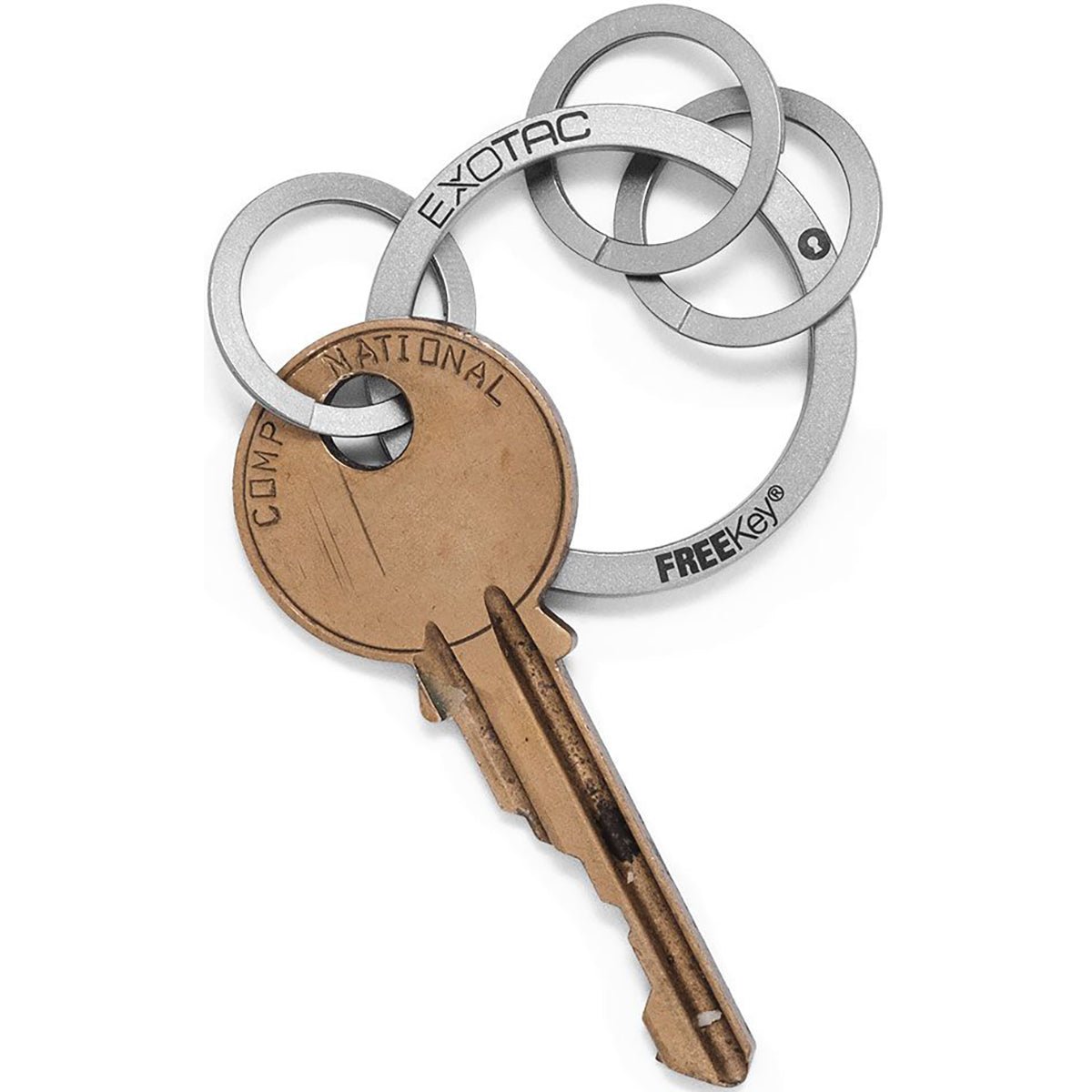 Exotac FREEKey Slim System Easy to Use Key Ring and Three Mini Key Rings - Forza Sports