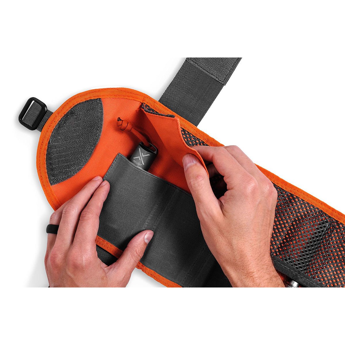 Exotac toolROLL Fire Starter Gear Carrier - Black/Orange - Forza Sports