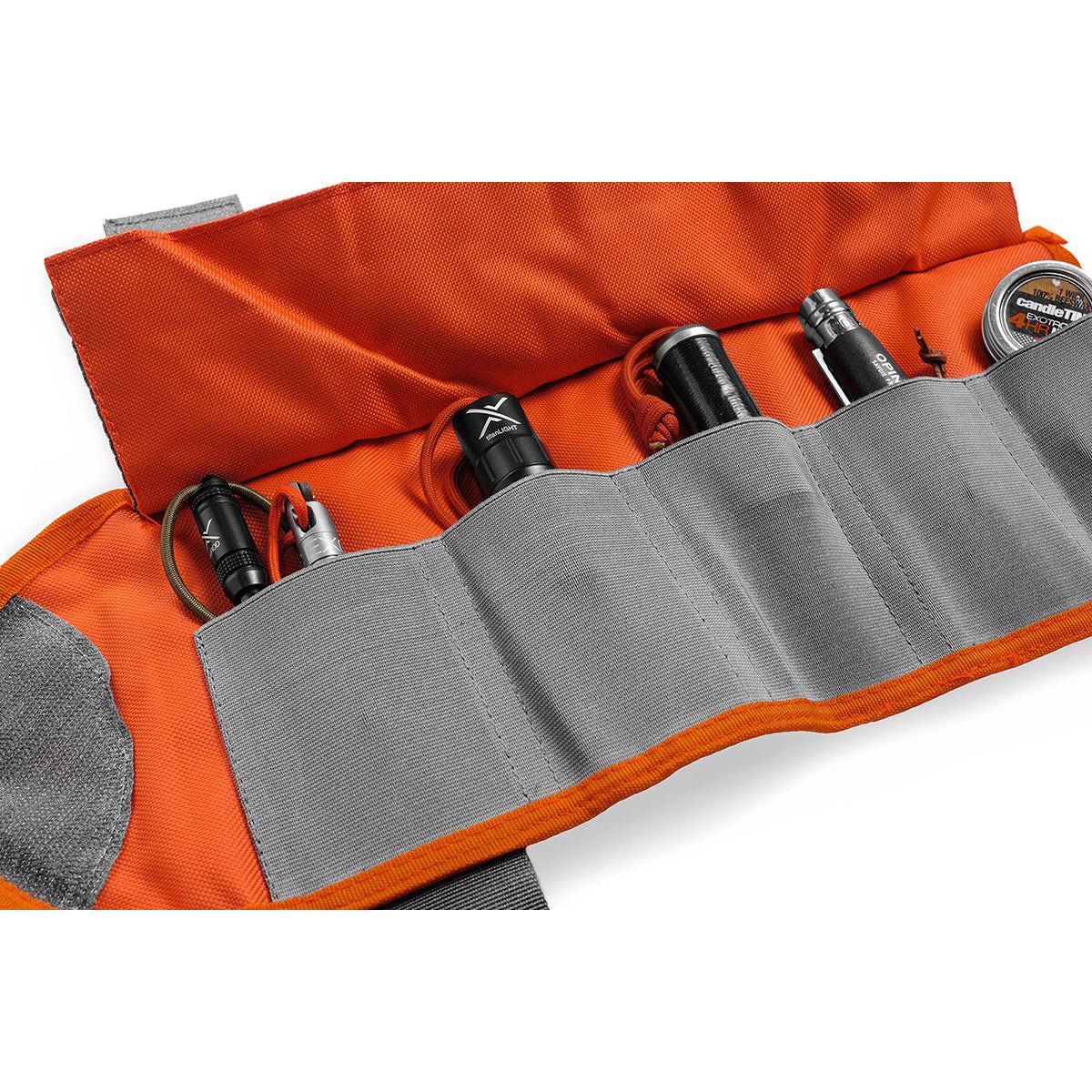 Exotac toolROLL Fire Starter Gear Carrier - Black/Orange - Forza Sports