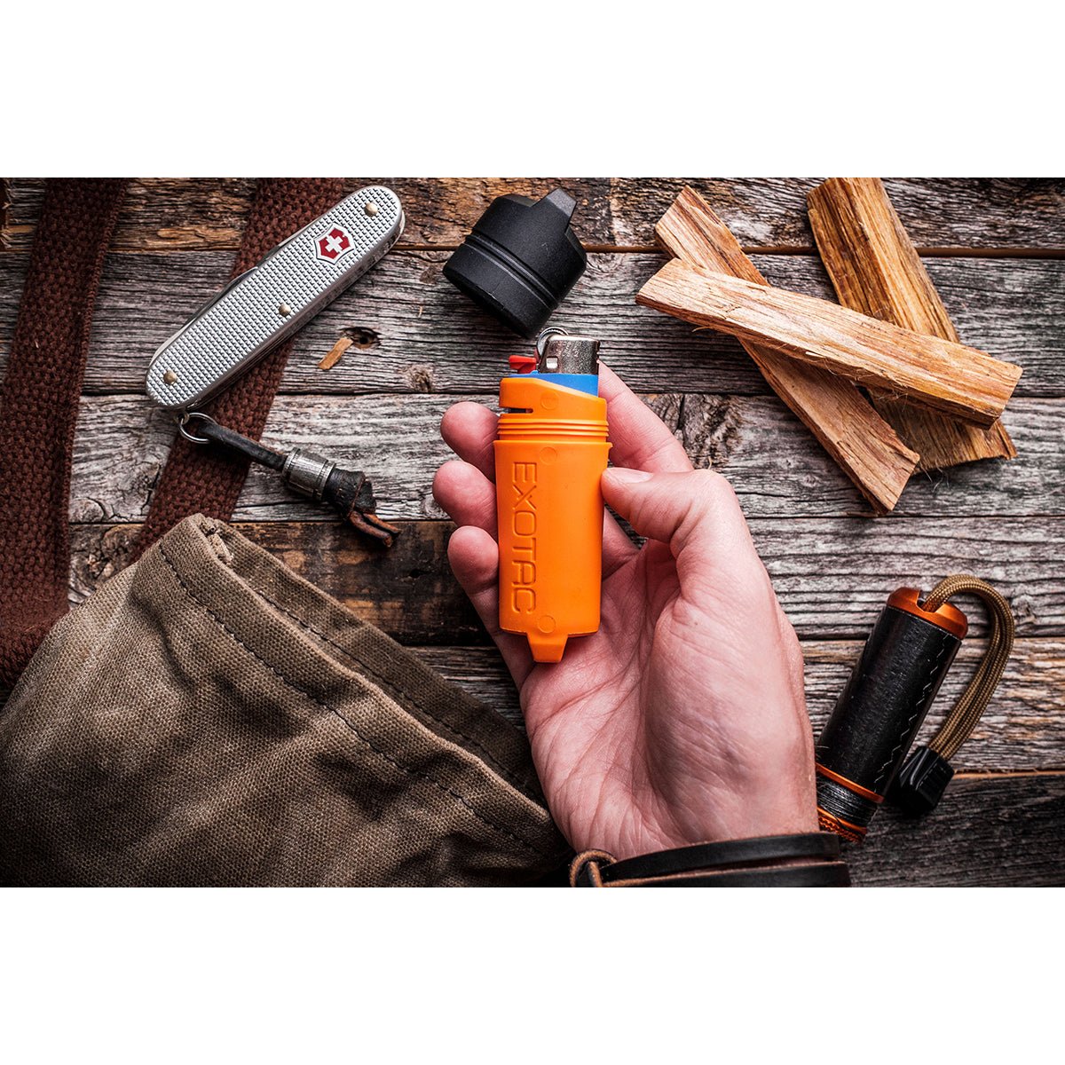 Exotac fireSLEEVE Ruggedized Waterproof Lighter Case with Lighter - Forza Sports