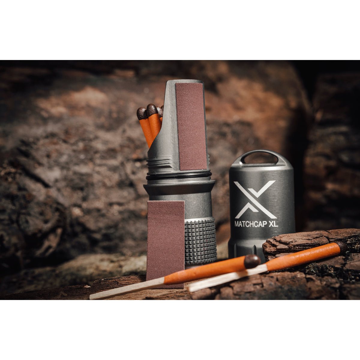 Exotac MATCHCAP XL Waterproof Match and Striker Case