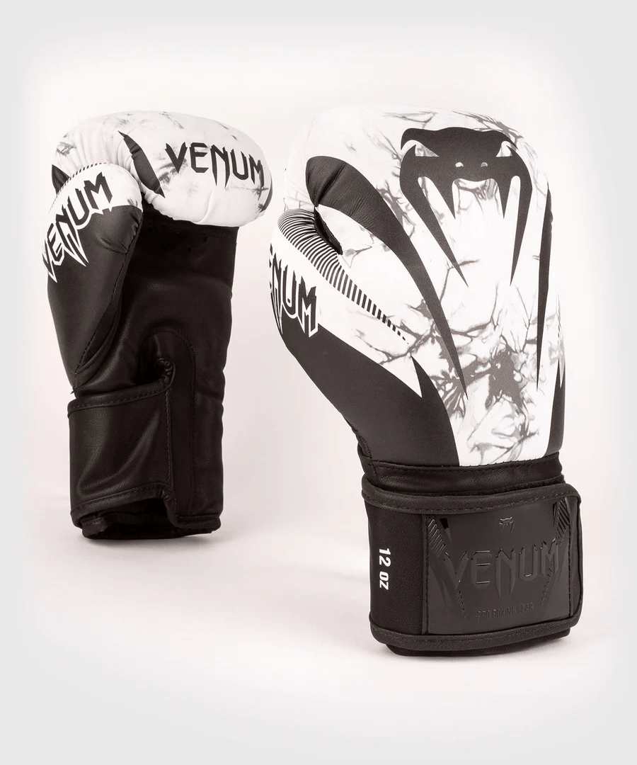 Venum Impact Hook and Loop Boxing Gloves - Marble - Forza Sports