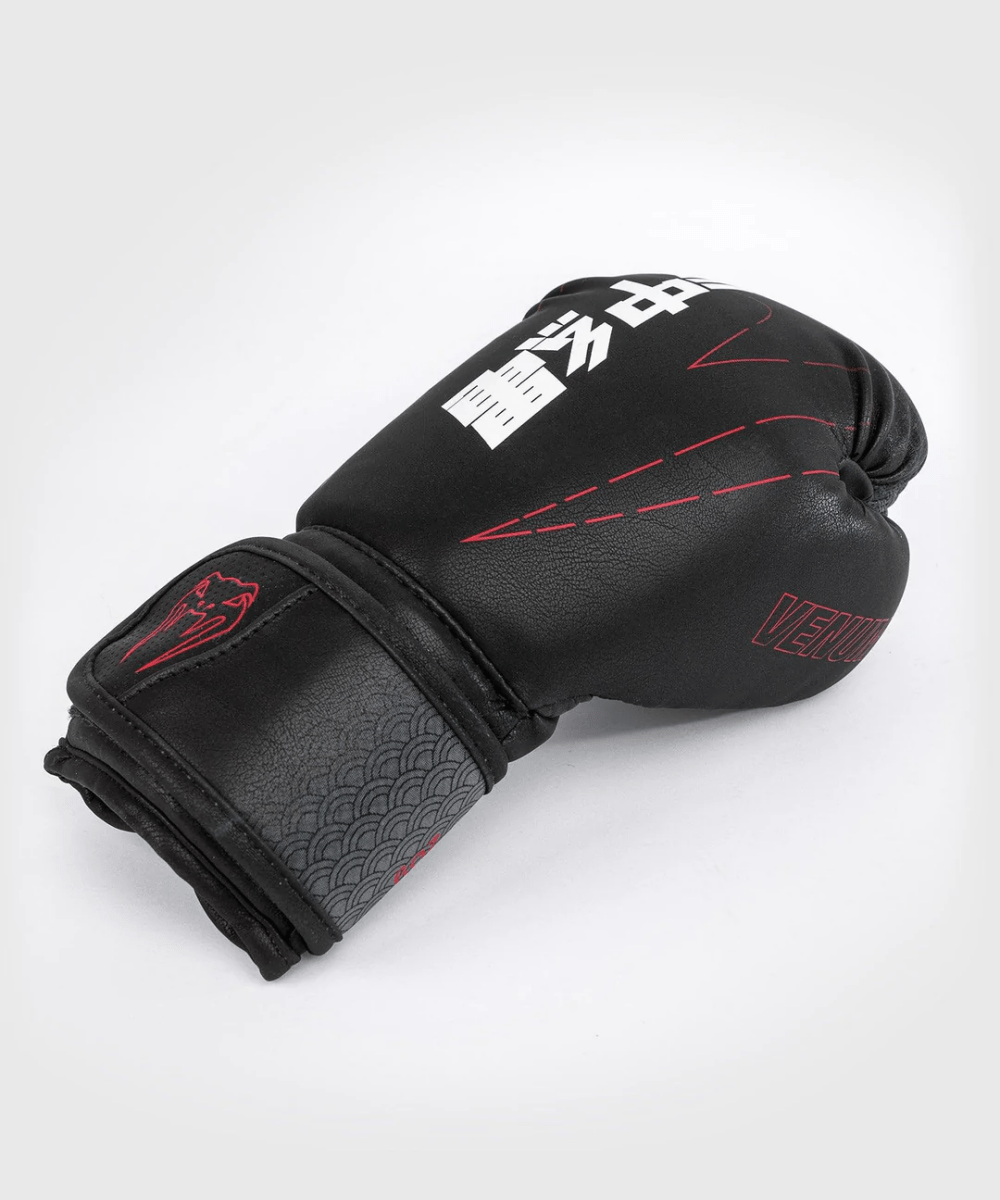 Venum Kid's Okinawa 3.0 Hook and Loop Boxing Gloves - Black/Red - Forza Sports