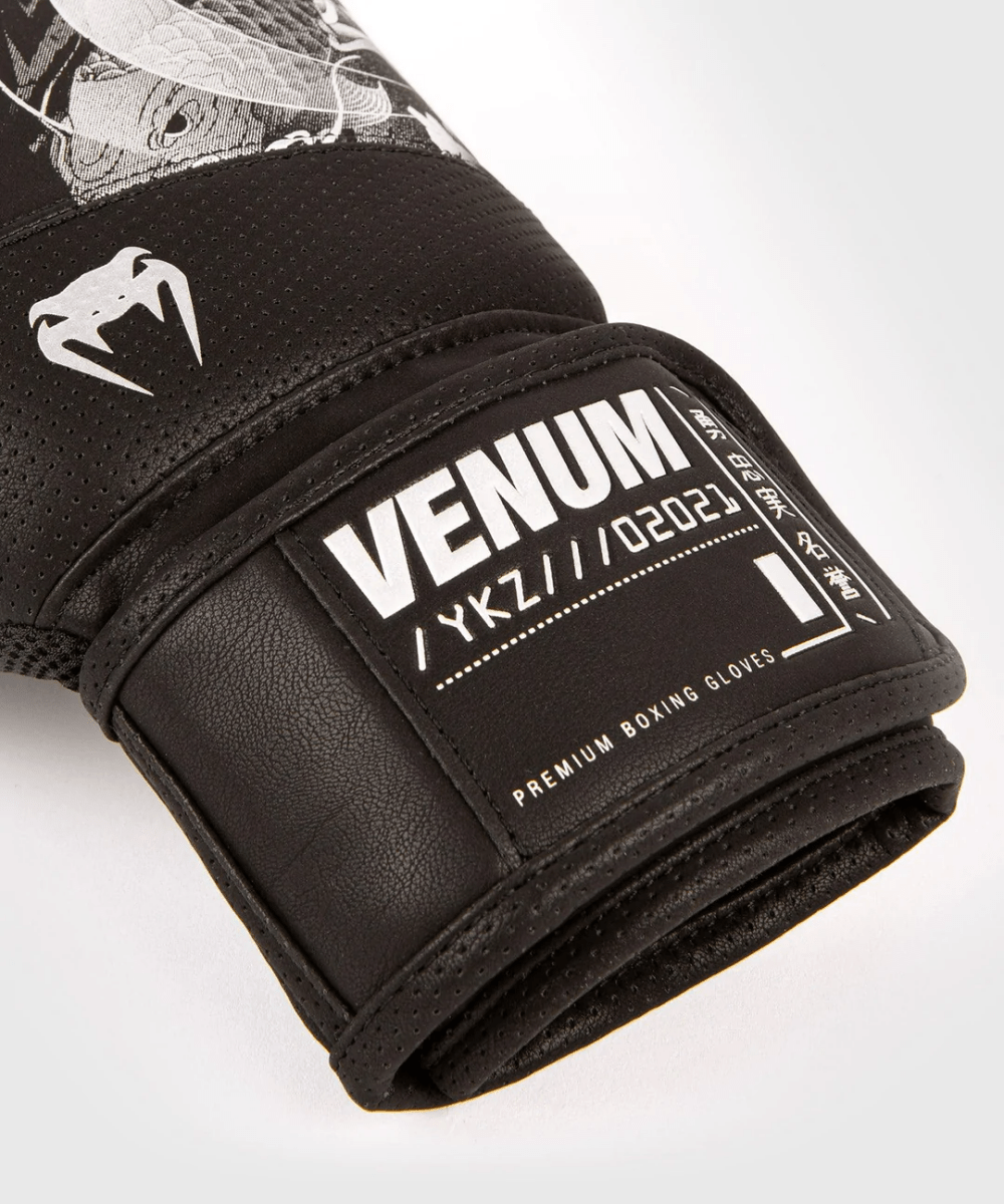 Venum YKZ21 Hook and Loop Boxing Gloves - Black/Black - Forza Sports
