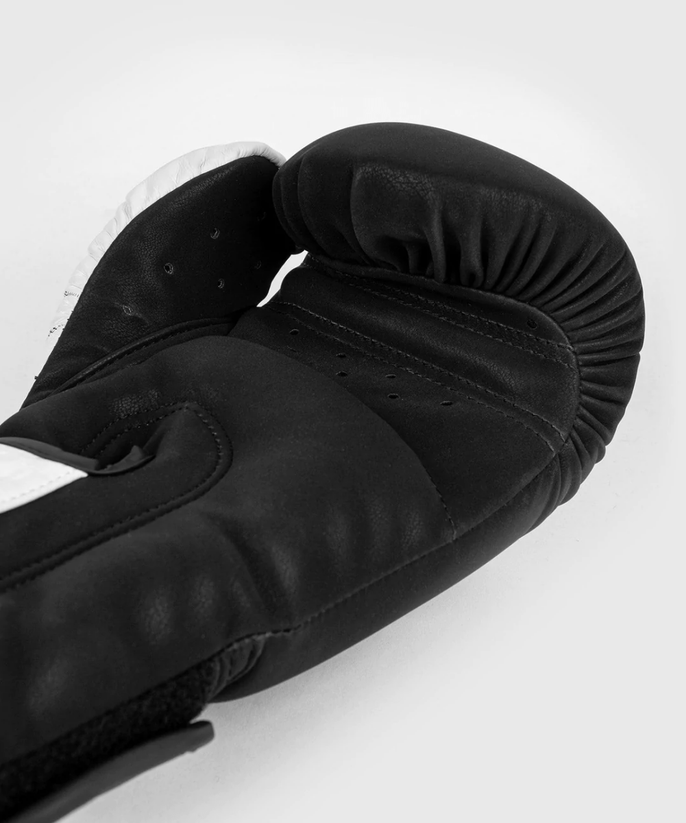 Venum Legacy Hook and Loop Boxing Gloves - Black/White - Forza Sports