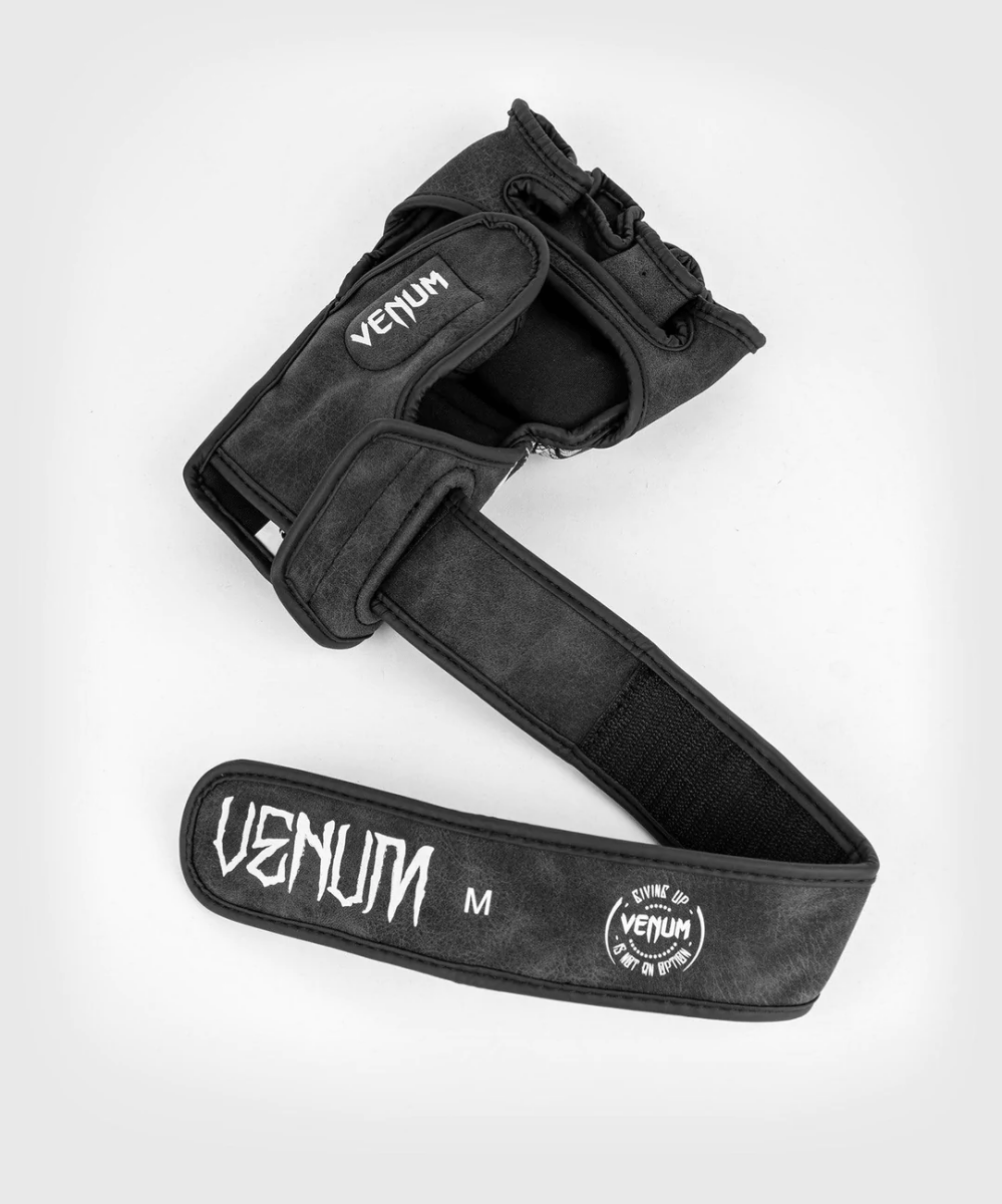 Venum GLDTR 4.0 Hook and Loop MMA Gloves - Black/White - Forza Sports