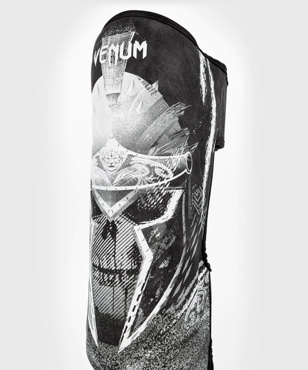Venum GLDTR 4.0 Protective MMA Shin Instep Guards - Black/White - Forza Sports