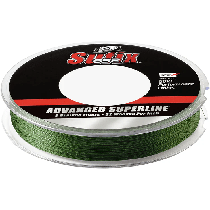 Sufix 300 Yard 832 Advanced Superline Braid Fishing Line - Low - Vis Green - Forza Sports