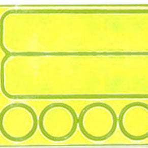 FuelBelt Peel & Stick Reflective Stickers - Neon Green FuelBelt