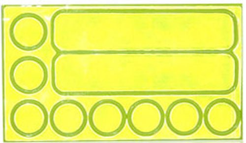 FuelBelt Peel & Stick Reflective Stickers - Neon Green - Forza Sports