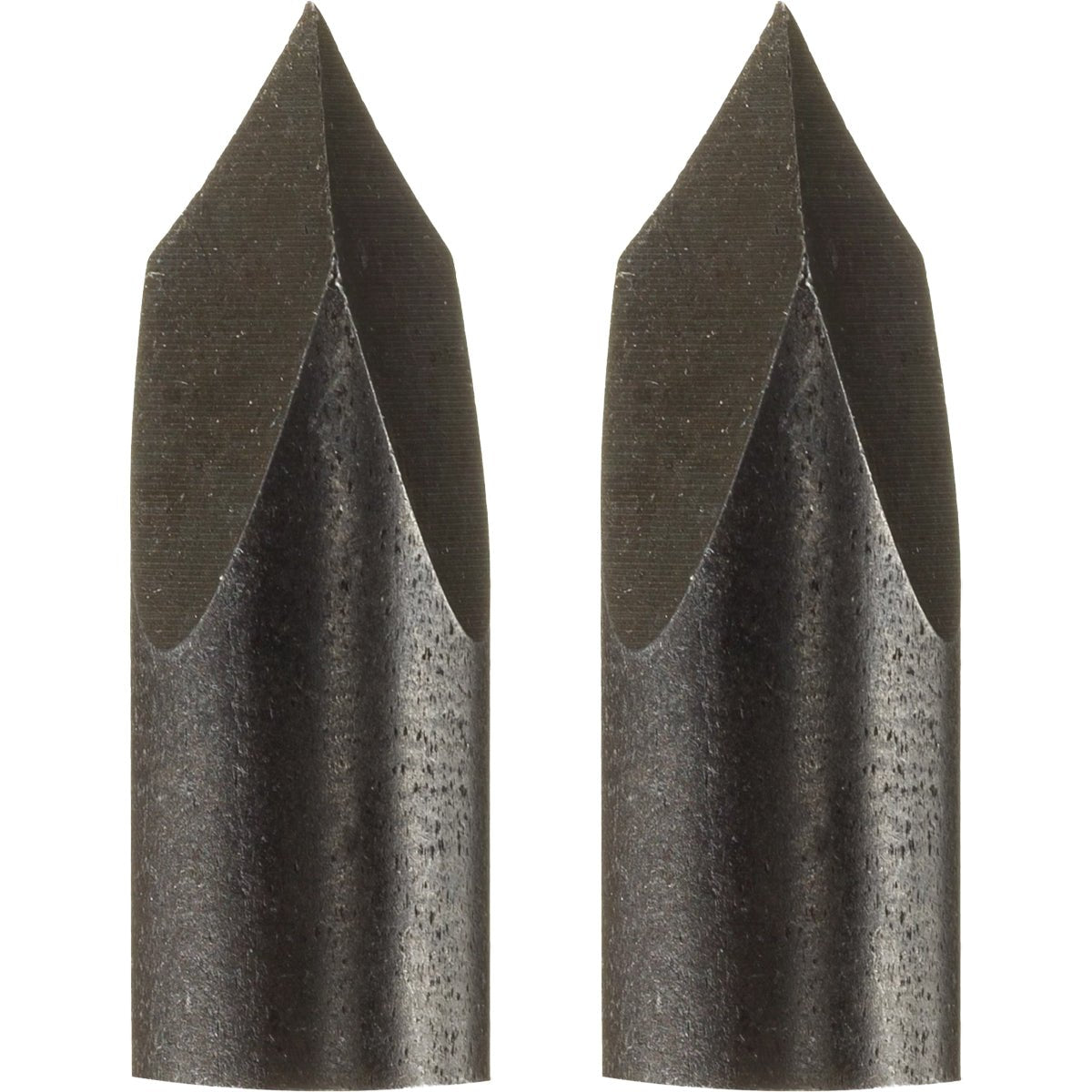 Two metal point replacement on a white background