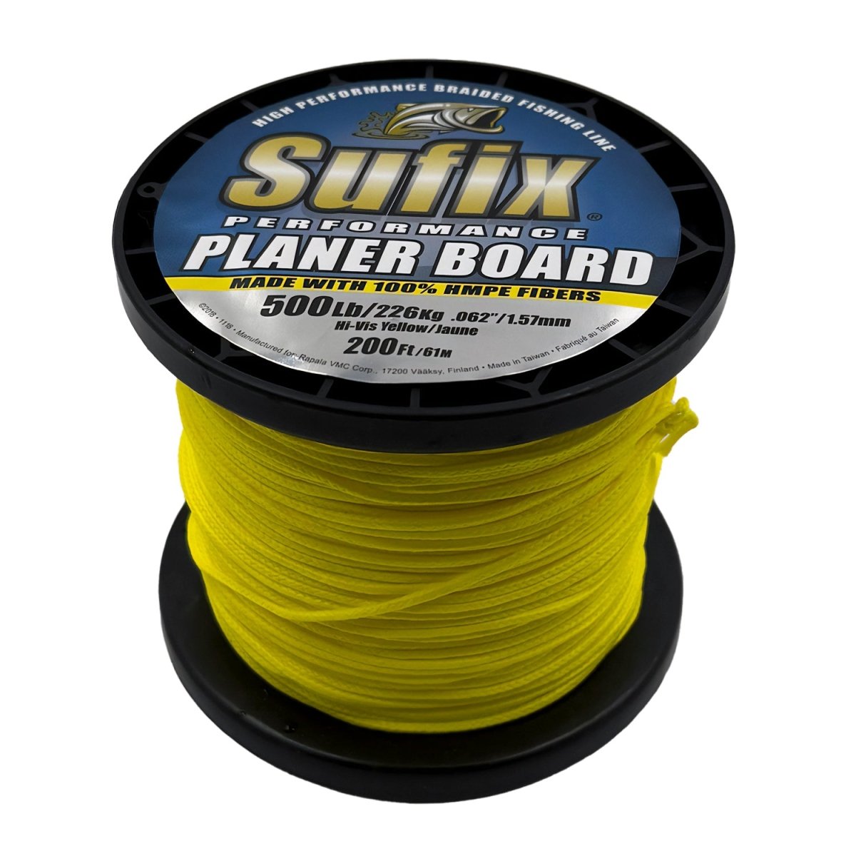 Sufix Performance Planer Board Braided Fishing Line - 200' - Hi - Vis Yellow - Forza Sports