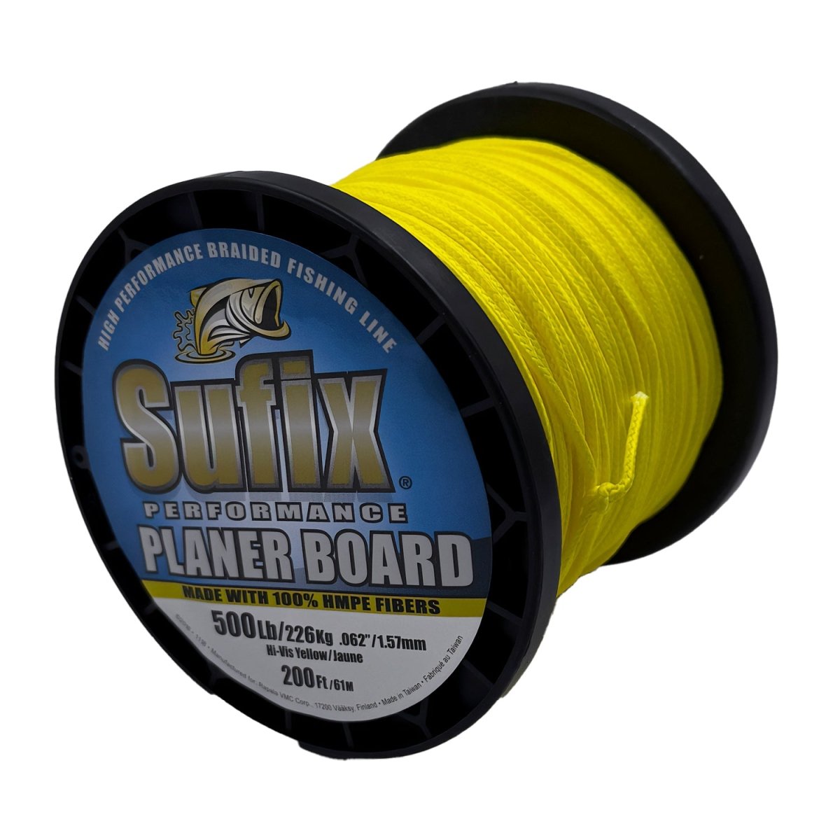 Sufix Performance Planer Board Braided Fishing Line - 200' - Hi - Vis Yellow - Forza Sports