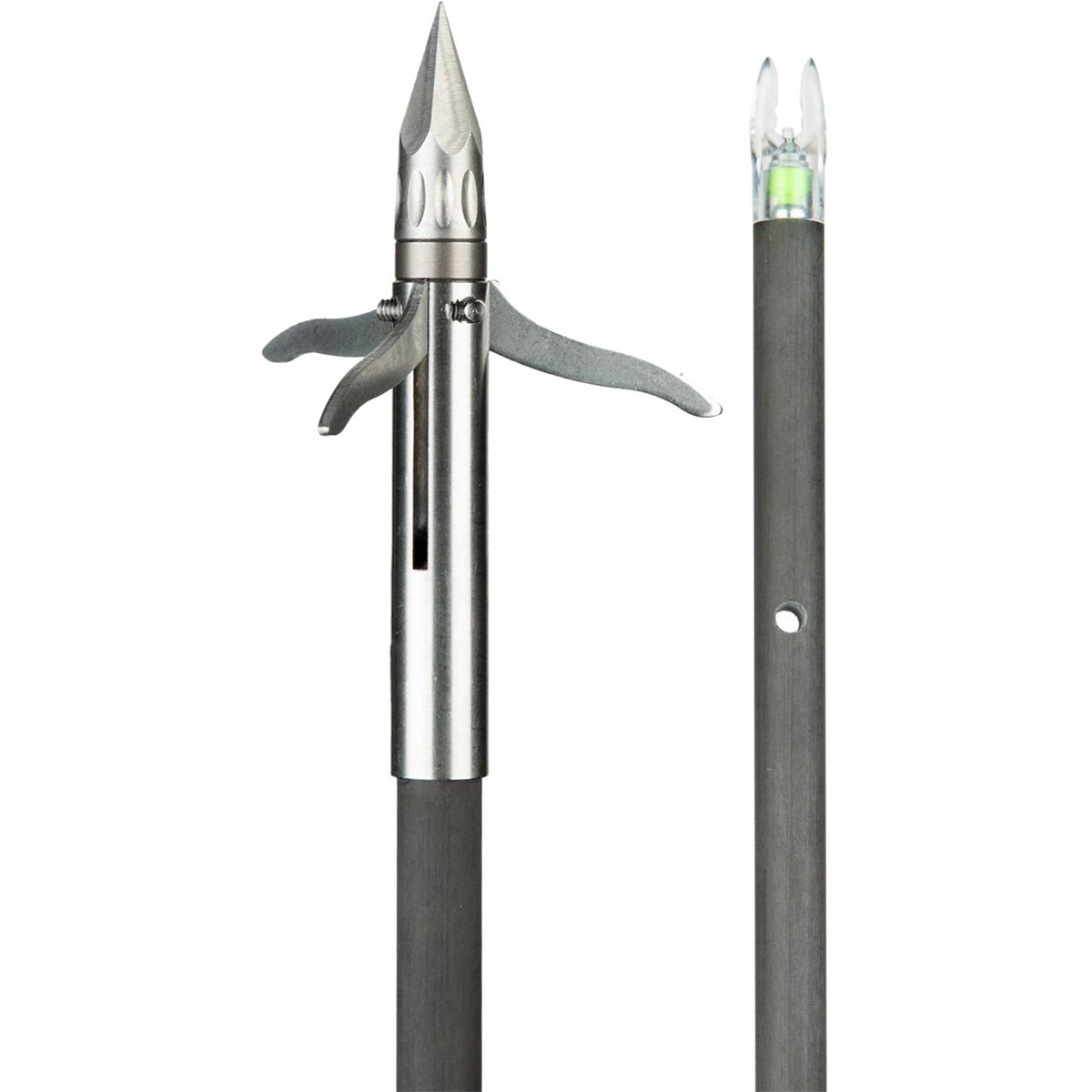 Muzzy Bowfishing Lighted Carbon Composite Fish Arrow w/Iron Barb 3 - Blade & Slide - Forza Sports