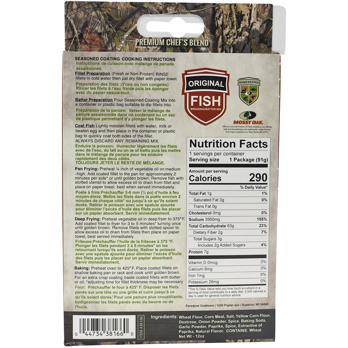 Game Keeper Original Fish Breading and Batter Mix - Forza Sports