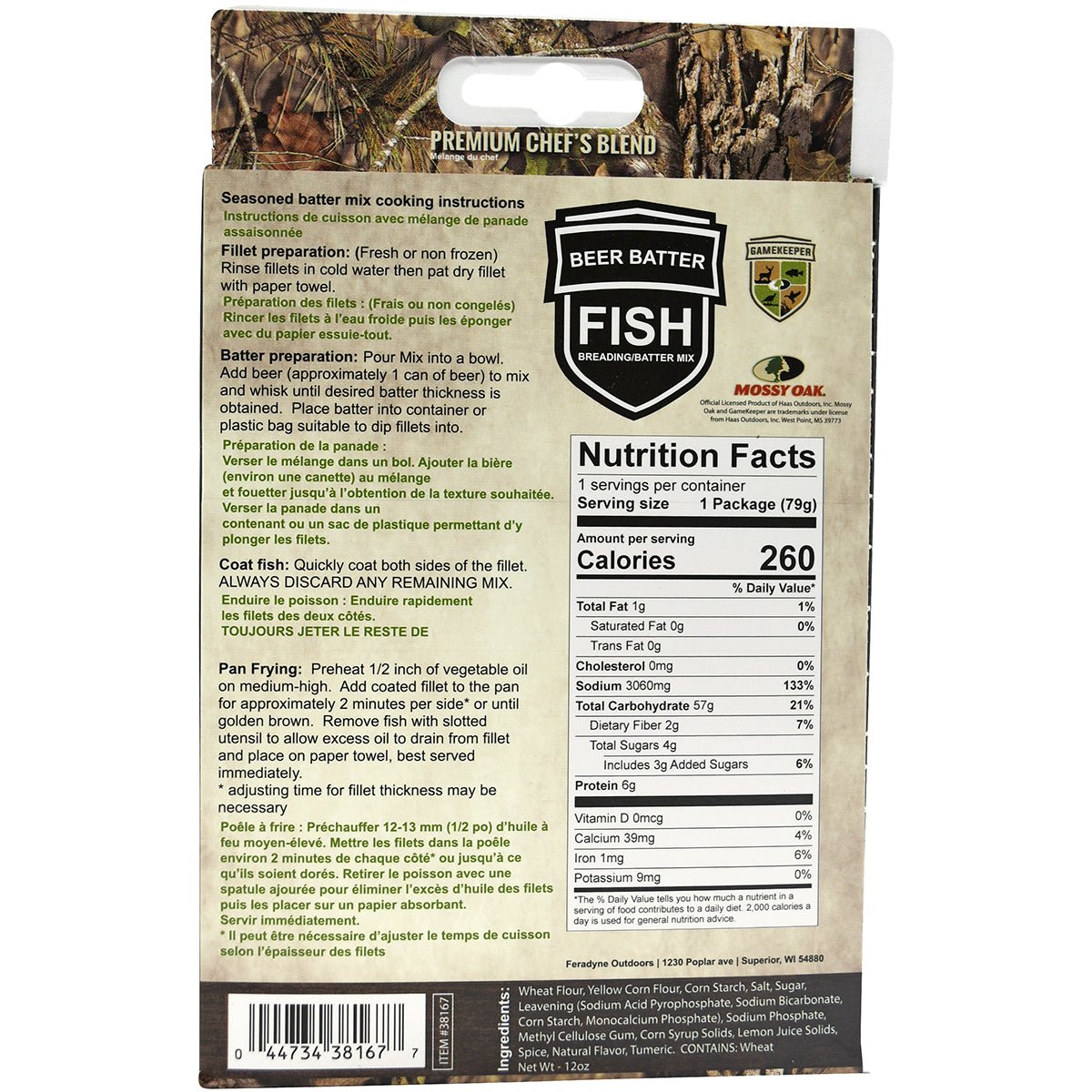 Game Keeper Beer Batter Fish Breading and Batter Mix - Forza Sports