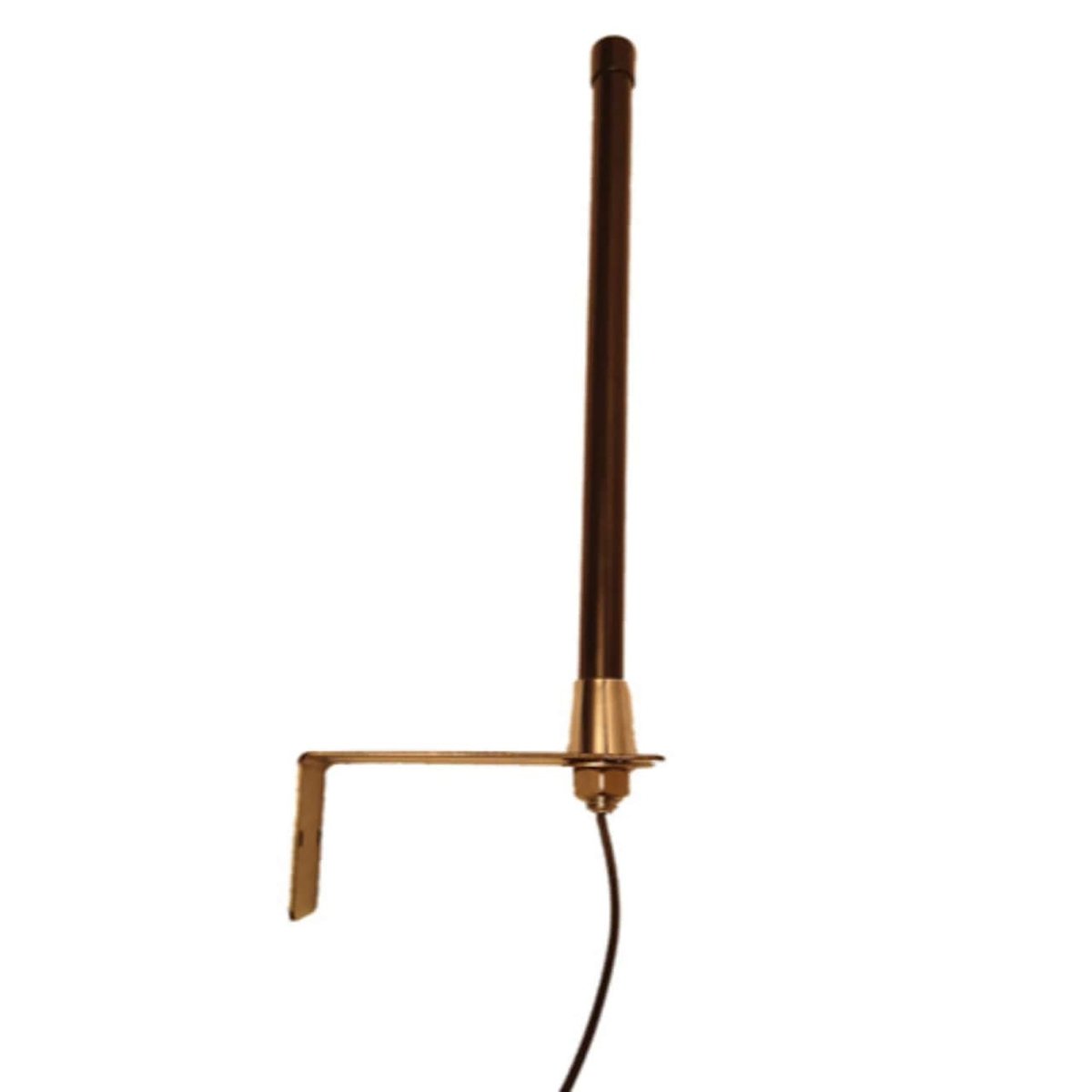 Booster Antenna with a metallic finish on a white background