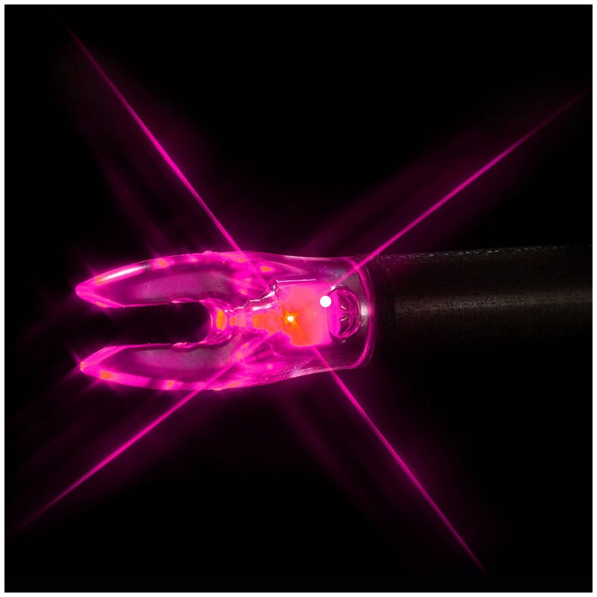 Nockturnal Fit Universal Size Pink Lighted Nock 3 - Pack - Forza Sports