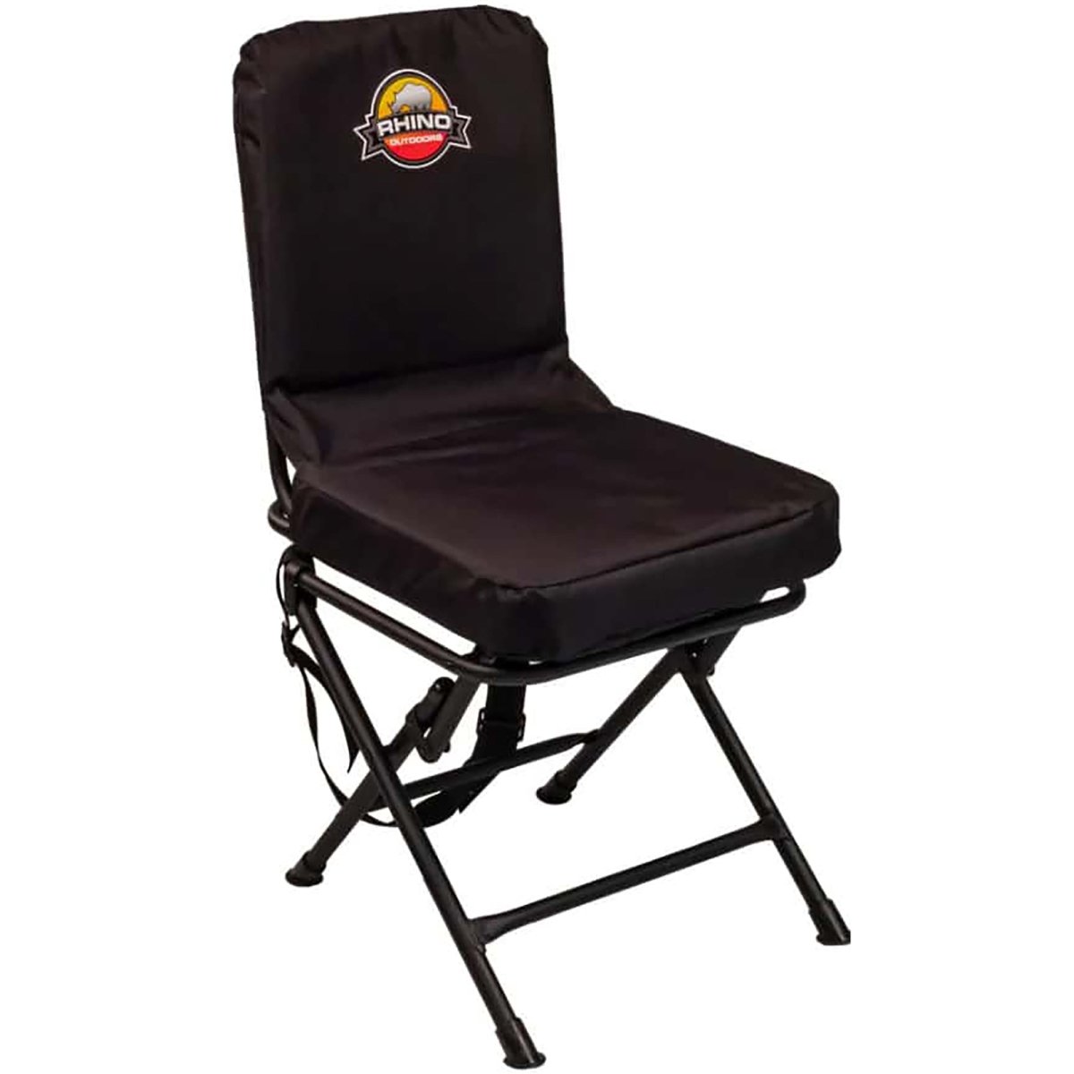 Rhino Padded Swivel Hunting Chair - Black - Forza Sports