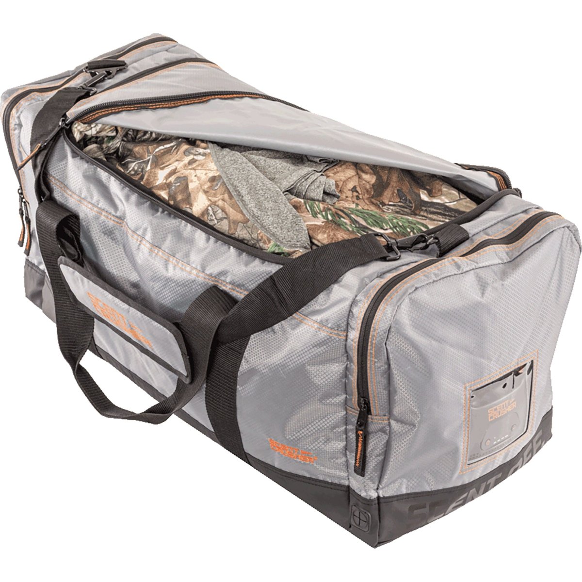 Scent Crusher Odor Eliminating Gear Duffle Bag 2.0 - Gray/Black - Forza Sports